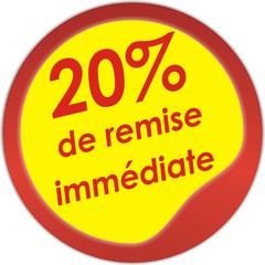 20% de remise immédiate