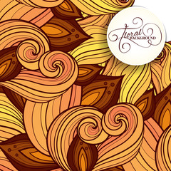 Vector Colored Floral Template