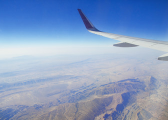 Obraz premium View from airplane window