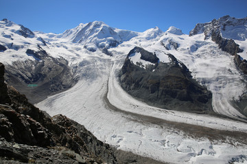 Gornergrat Gletscher. Monte Rosa. Schweiz 