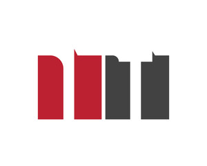 IT red square letter logo for technology, travel, training, team, tour