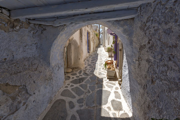 Old town of Chora town, Naxos Island, Cyclades, Greece - obrazy, fototapety, plakaty