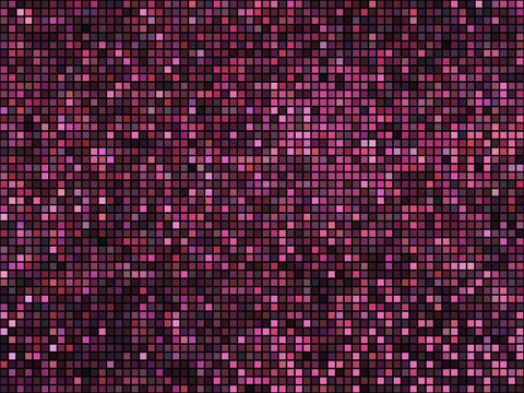 Abstract mosaic background. Square pixel mosaic. Lights red disc