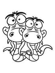 friends team papa child son family couple cartoon comic funny humorous 2 snakes cool