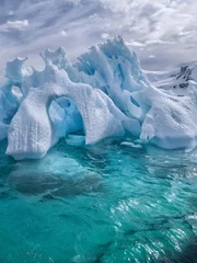 Crédence de cuisine en verre imprimé Antarctique paysages d& 39 icebergs antarctique