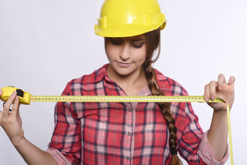 Woman construction worker