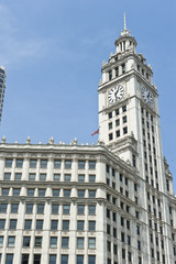 Fototapeta na wymiar Highrise Buildings in Chicago