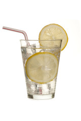 shot glass filled fresh lime juice.