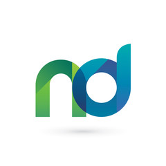 Modern Colorful Letter N D Logo
