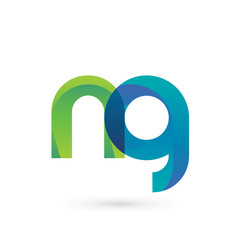 Modern Colorful Letter N G Logo