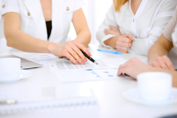 Group of business people at meeting in office