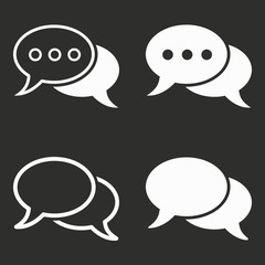 Chatting - vector icon.