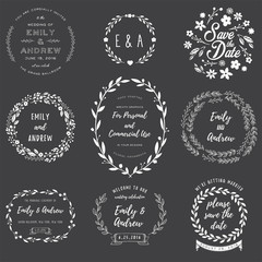 Chalk Wreath Set © Giraphics