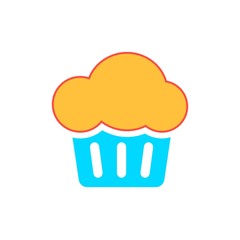 Cake - vector icon.