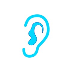 Ear  - vector icon.