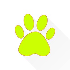 Paw - vector icon.