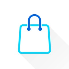 Shopping bag - vector icon.