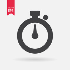 Timer icon vector.  Timer logo flat design style. Isolated on white background. Vector illustration