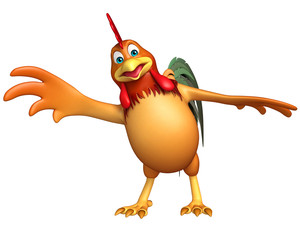 fun Chicken funny cartoon character