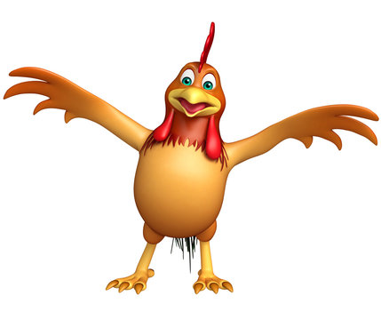 fun Chicken funny cartoon character