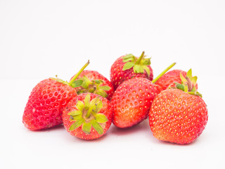 Fresh Strawberry on white Background
