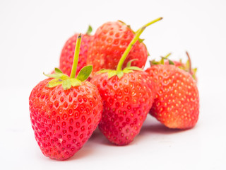 Fresh Strawberry on white Background