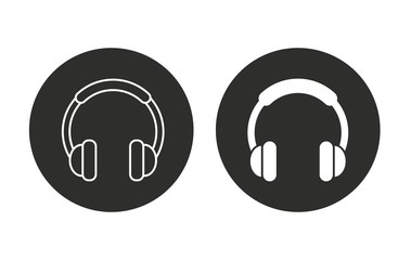 Headphone - vector icon.