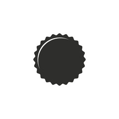 Bottle cap - vector icon.