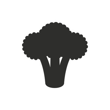 Broccoli - vector icon.