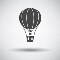 Flat design icon of hot air balloon