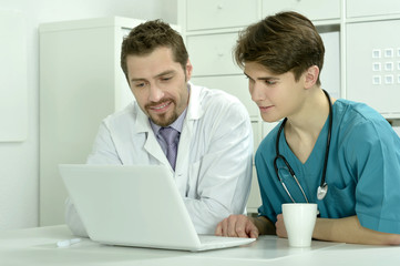 Fototapeta premium male doctors in medical office