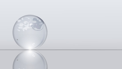 Crystal Ball with white background