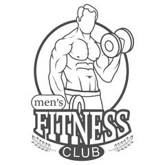 Men's Fitness Club Logo