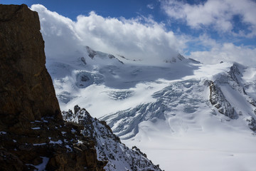 Alpy - widok na lodowiec