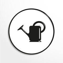 Garden watering can. Vector icon.