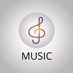 Obraz premium Note abstract isolated on a white backgrounds, vector illustration