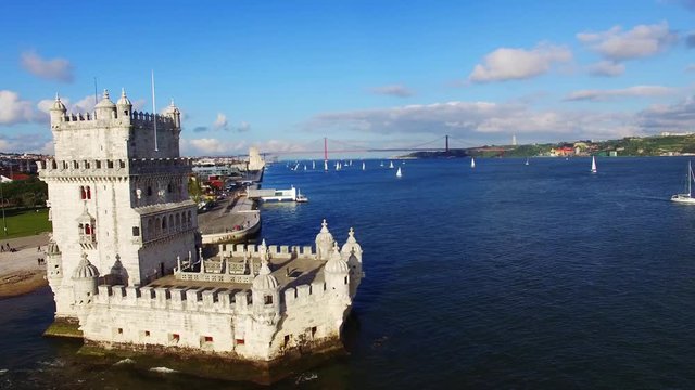 Belem Tower :isbon aerial