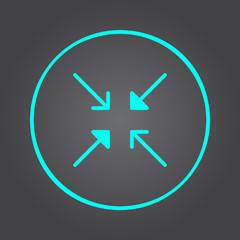 Fototapeta premium minimize icon