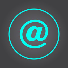 Email sign icon