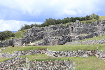 Inkaruinen in Sacsayhuaman, Peru