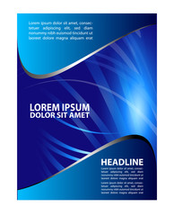 flyer, brochure or magazine cover template
