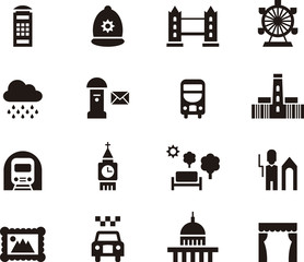 LONDON glyph icons