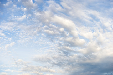 blue sky with cloud closeup