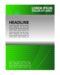 Abstract background with wave - brochure design or flyer
