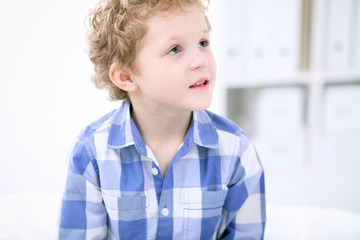 Doctor examining a child  patient by stethoscope