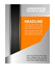 Fototapeta premium Flyer booklet template design catalog brochure folder 