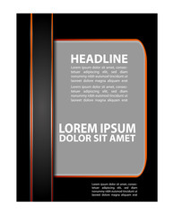 Abstract vector modern flyer brochure design templates
