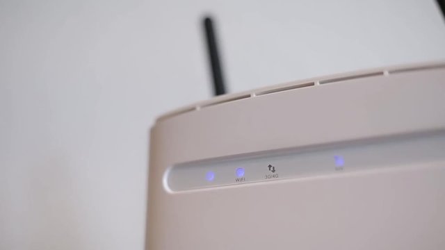 blinking wireless router