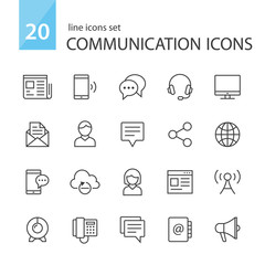 Communication icons.