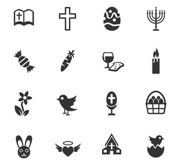 easter icon set